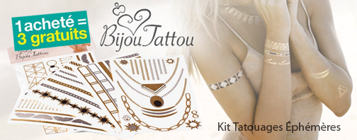 Kit 4 Tatouages bijoux éphémères