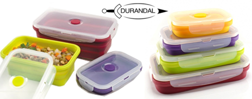 Kit 4 boites en silicone rétractables