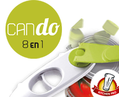 L'ouvre-tout Cando 8en1 + Spatule en silicone OFFERT