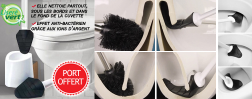 Brosse WC Révolution sans poils