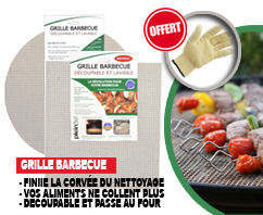 Grille barbecue découpable et lavable + 1 Gant anti-chaleur OFFERT