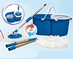 Nouveau Balai Magique + Seau essoreur + Têtes Microfibres