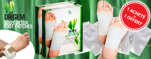 10 Patchs Detox Dr Gem 1 boite achetée = 1 offerte