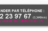 commander par telephone 0892 23 97 67