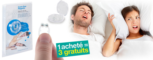 Clip magnétique anti-ronflements 1 Acheté = 3 Offerts