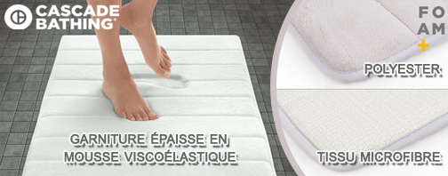 Tapis de bain à mémoire de forme