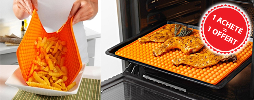 Feuille de cuisson silicone 1 Achetée = 1 Offerte